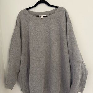 Woman Within Charcoal Sweatshirt